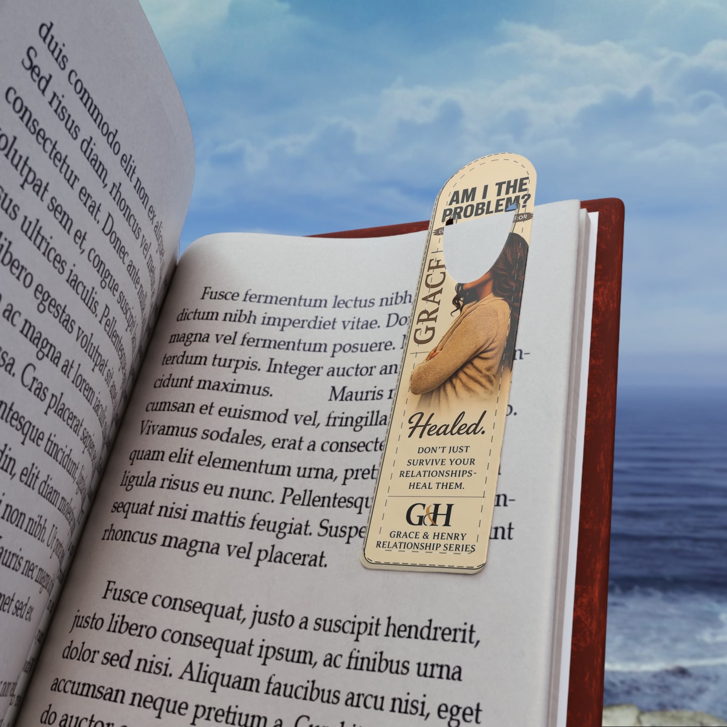 Healed Bookmark - "Am I The Problem?" Grace Inspirational Relationship Reminder