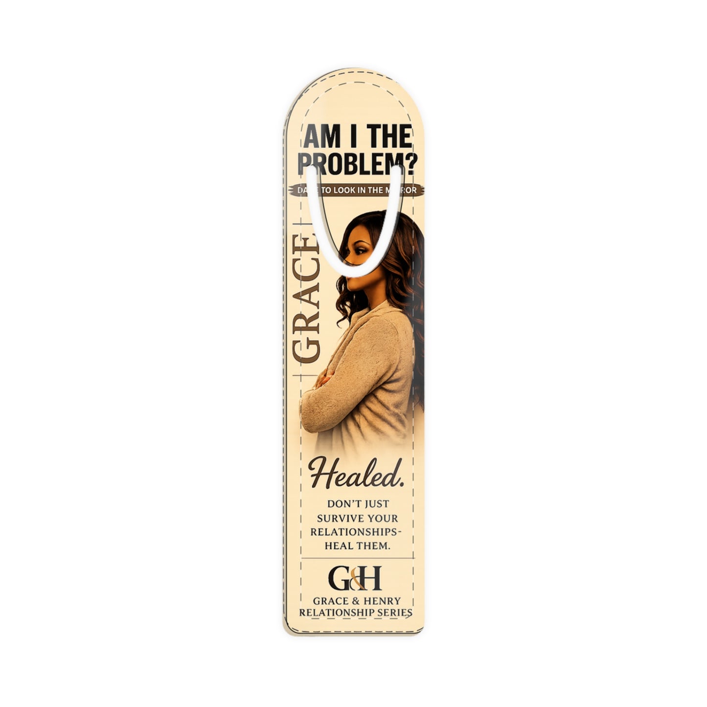 Healed Bookmark - "Am I The Problem?" Grace Inspirational Relationship Reminder